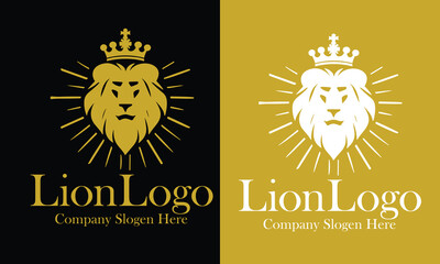 Royal lion logo, lion logo, royal logo