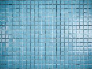 Blue tile wall texture. Abstract background and texture for design with copy space.