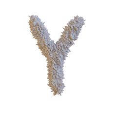 Rough Surface 3D Alphabet PNG Letters	
