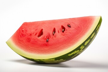  a slice of watermelon sitting on top of a piece of watermelon with a bite taken out of one of the slices of the watermelon.