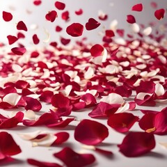 Seamless pattern. Roses of different colors is red, orange, blue, yellow, pink beautifully arranged top view. Theme is that the color of rose represents different meanings of love, Valentine's Day.