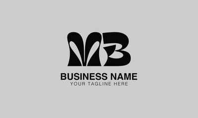 MB M mb initial logo | initial based abstract modern minimal creative logo, vector template image. luxury logotype logo, real estate homie logo. typography logo. initials logo