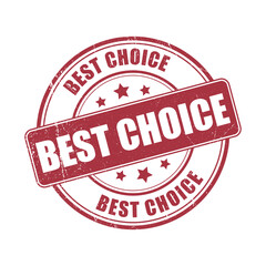 Best Choice Stamp Logo Illustration
