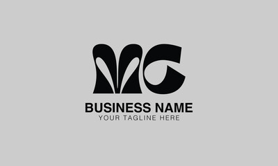 MC M mc initial logo | initial based abstract modern minimal creative logo, vector template image. luxury logotype logo, real estate homie logo. typography logo. initials logo