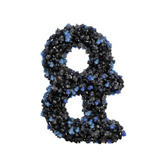 Dark Crystals 3D Alphabet PNG Letters