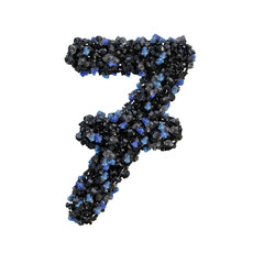 Dark Crystals 3D Alphabet PNG Letters