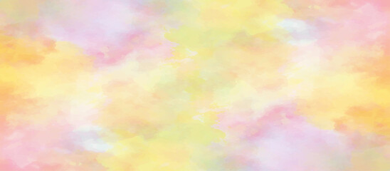 abstract watercolor background .watercolor background with pink and yellow color. Fantasy light red, pink shades watercolor background. subtle watercolor pink yellow gradient illustration.	