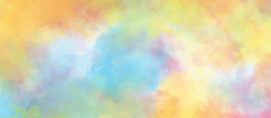 abstract watercolor background .watercolor background with pink and yellow color. Fantasy light red, pink shades watercolor background. subtle watercolor pink yellow gradient illustration.	