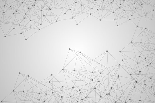 abstract background with connected lines and dots