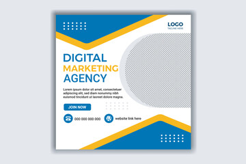 Creative Marketing Agency New Corporate Social Media Post Design.
