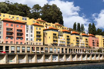 The characteristic and picturesque houses of the old town of Porto (Portugal), a UNESCO site since 1996