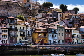 The characteristic and picturesque houses of the old town of Porto (Portugal), a UNESCO site since 1996