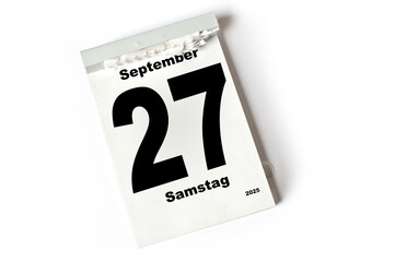  27 . September 2025