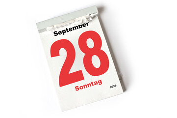  28 . September 2025