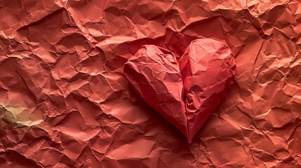 Heart shaped Paper Grain Texture Background