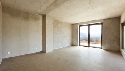 Abstract interior multilevel Empty space commercial Room