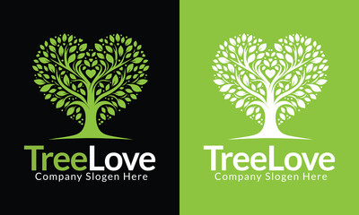 tree love logo ,tree logo ,eco logo ,ecology