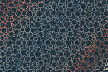 Abstract geometric seamless polka dot pattern background.