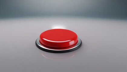 red button 3d rendering - obrazy, fototapety, plakaty