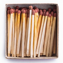 box of Match Stick isolated on white background