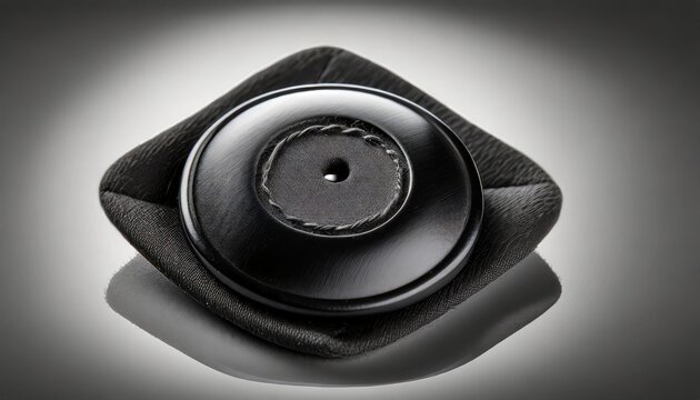 Black Cloth Button