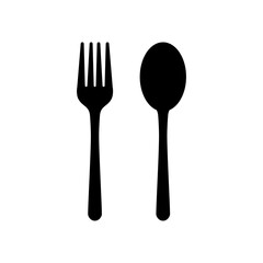 Utensils icon. Fork and spoon. Restaurant and eating out concept.