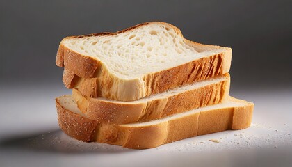 slice of white bread - obrazy, fototapety, plakaty