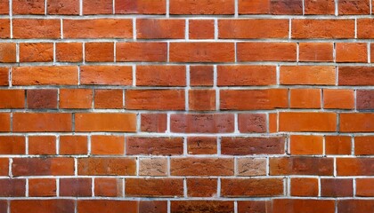 red color brick wall for brickwork background design panorama format