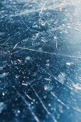
Beautiful ice skating rink texture close up
