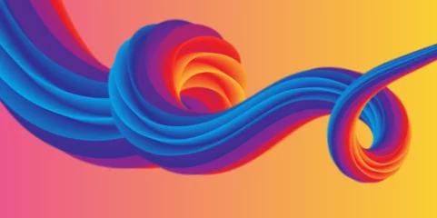 Rollo Abstract colorful vector background, color flow liquid wave for design © Rony