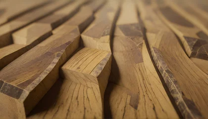 Foto auf Glas close up of wooden floor © Pikbundle