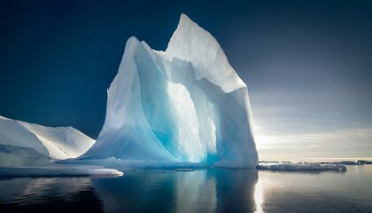 iceberg in jokulsarlon country - obrazy, fototapety, plakaty