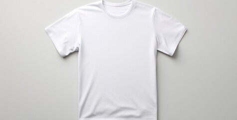 White T-shirt with a plain design Generative AI