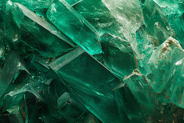 gemstone texture - green emerald macro close-up