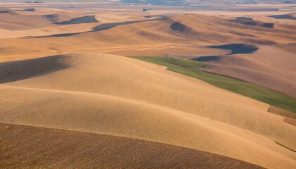 New landscape view of fields