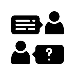 conversation glyph icon