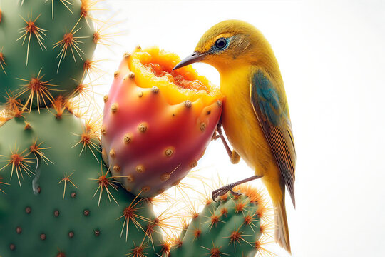 cactus and ladybird