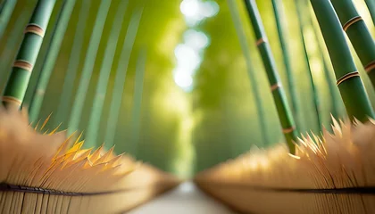Gordijnen close up of bamboo © Pikbundle
