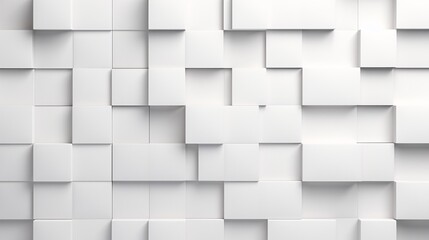 White Square Tiles Generative AI - obrazy, fototapety, plakaty
