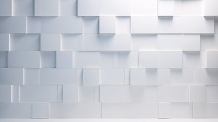 White Blocks in a Wall Generative AI