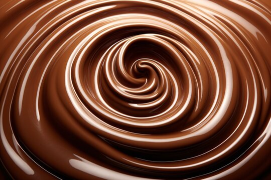 Chocolate Fountain: A Delicious Chocolate Swirl Generative AI