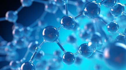 Molecular Structure: A Blue and Clear View of Molecules Generative AI
