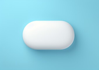 White Pill on Blue Background Generative AI