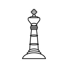 Chess king icon.
