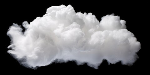 A cloudy day with a white fluffy cloud Generative AI