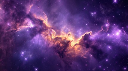 Fototapeta na wymiar Beautiful space background with stars and nebula