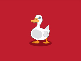duck and ducklings vector illustration