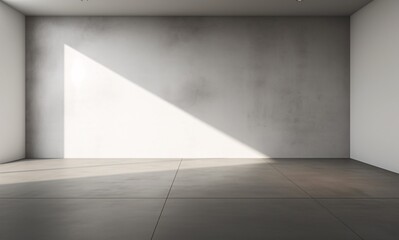 A large white wall with a shadow cast on it Generative AI