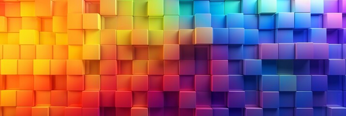 Colorful Blocks: A Vibrant and Eye-catching Pattern Generative AI