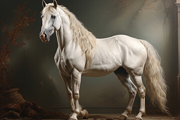 Obraz na płótnie Canvas Muscular horse